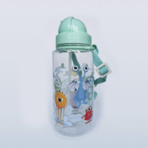 Botella de Agua Infantil con Pajita Monstarz
